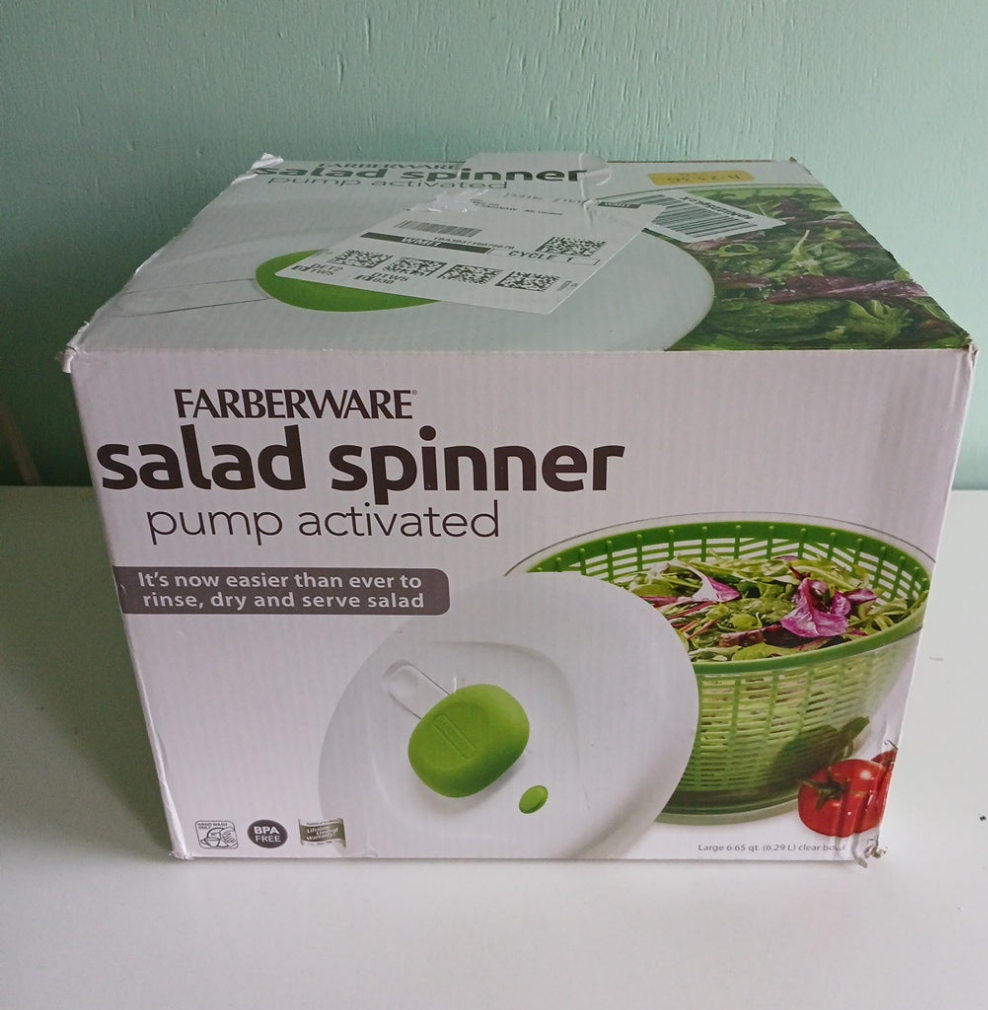 Farberware Salad Spinner 6.65qt Pump-Activated Bowl