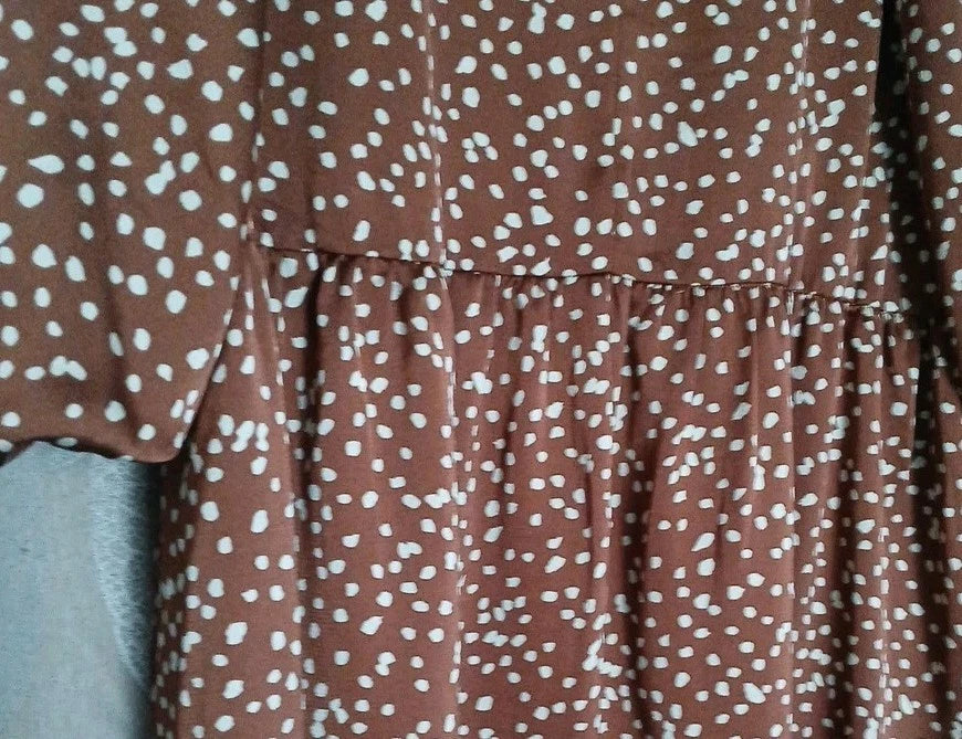 UMGEE Ladis mini dress Baby Doll Style. Sz L 3/4 Slv Pullover & Above the Knee