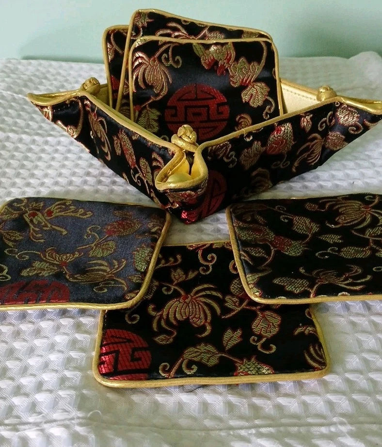Japanese Coaster Set with Holder