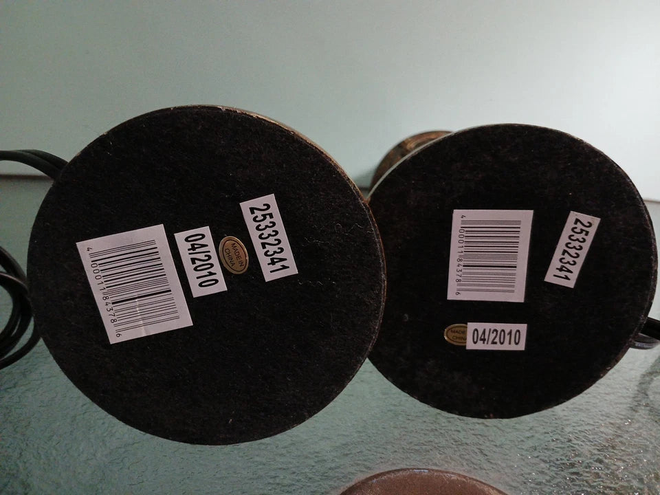 Vintage Lamps Set of 2 Rustic Wicker Designs