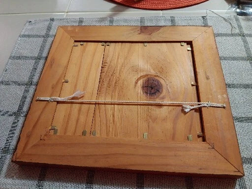 Vntg Australian Tile Folk Art Wall Hanging