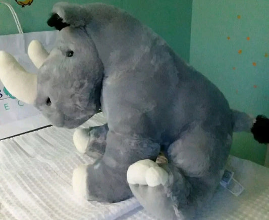12" Rhino Plush Toy - Festa Gray