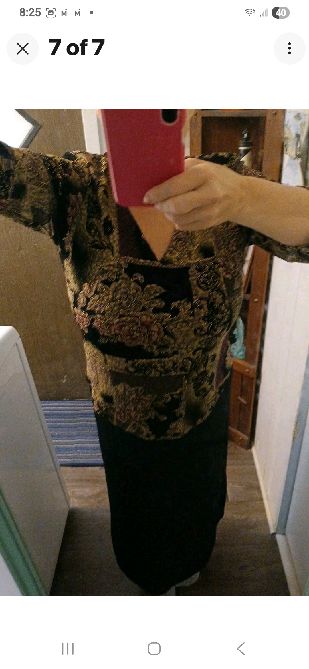 Women's Slimming Dress  Connection Apperal  - Size 12 black with gold accents