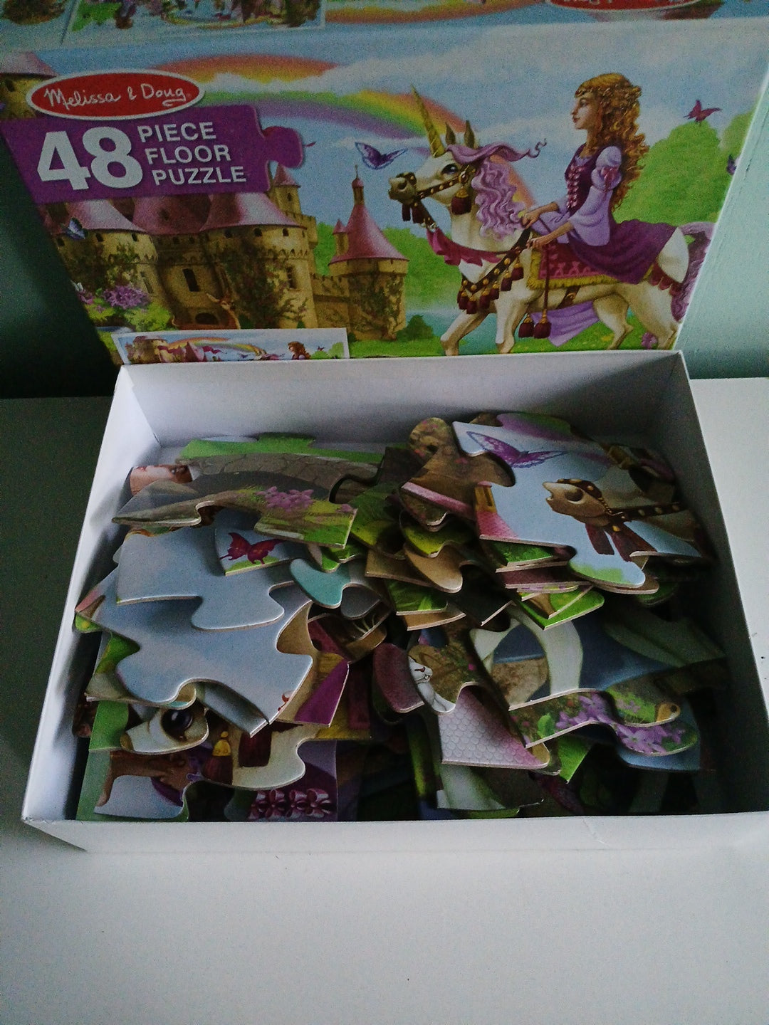 Melissa & Doug Fairy Tale Castle Floor Puzzle 48 Pieces None Missing 3ft X 2ft