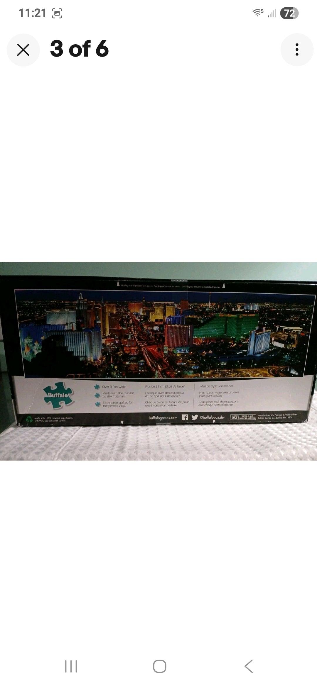 Las Vegas Panoramic Jigsaw Puzzle - 750 Pieces