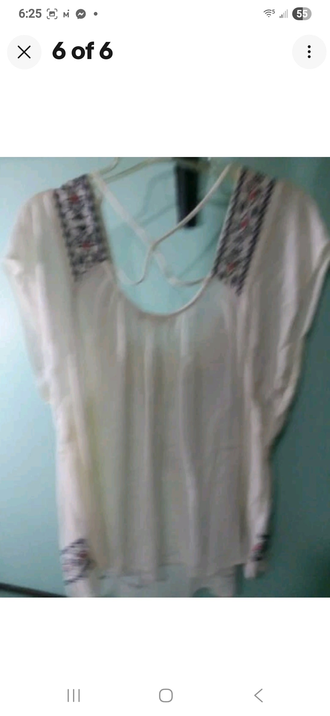 Embroidered Ladies Blouse XL Country Girl Style