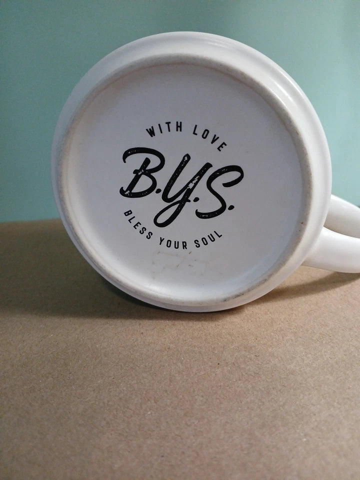 "DEAR LORD " Bless Your Soul / Two Sided Coffee Cup /Mug Design, & On The inside