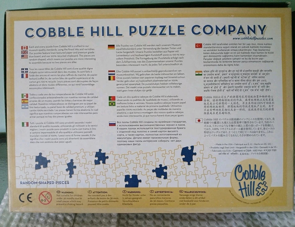 "Lakeside Cabin" 1000 Piece Jigsaw Puzzle & Poster By Cobble Hill