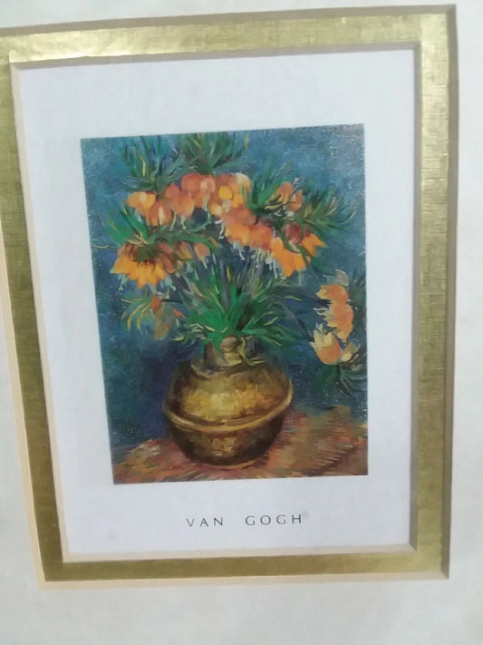 2 Van Gogh Framed Prints -Irises Near Arles/Imperial Firtileries