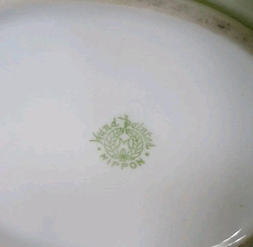 Vtg Japanese Two Tone Teapot & Lid NIPPON Oriental