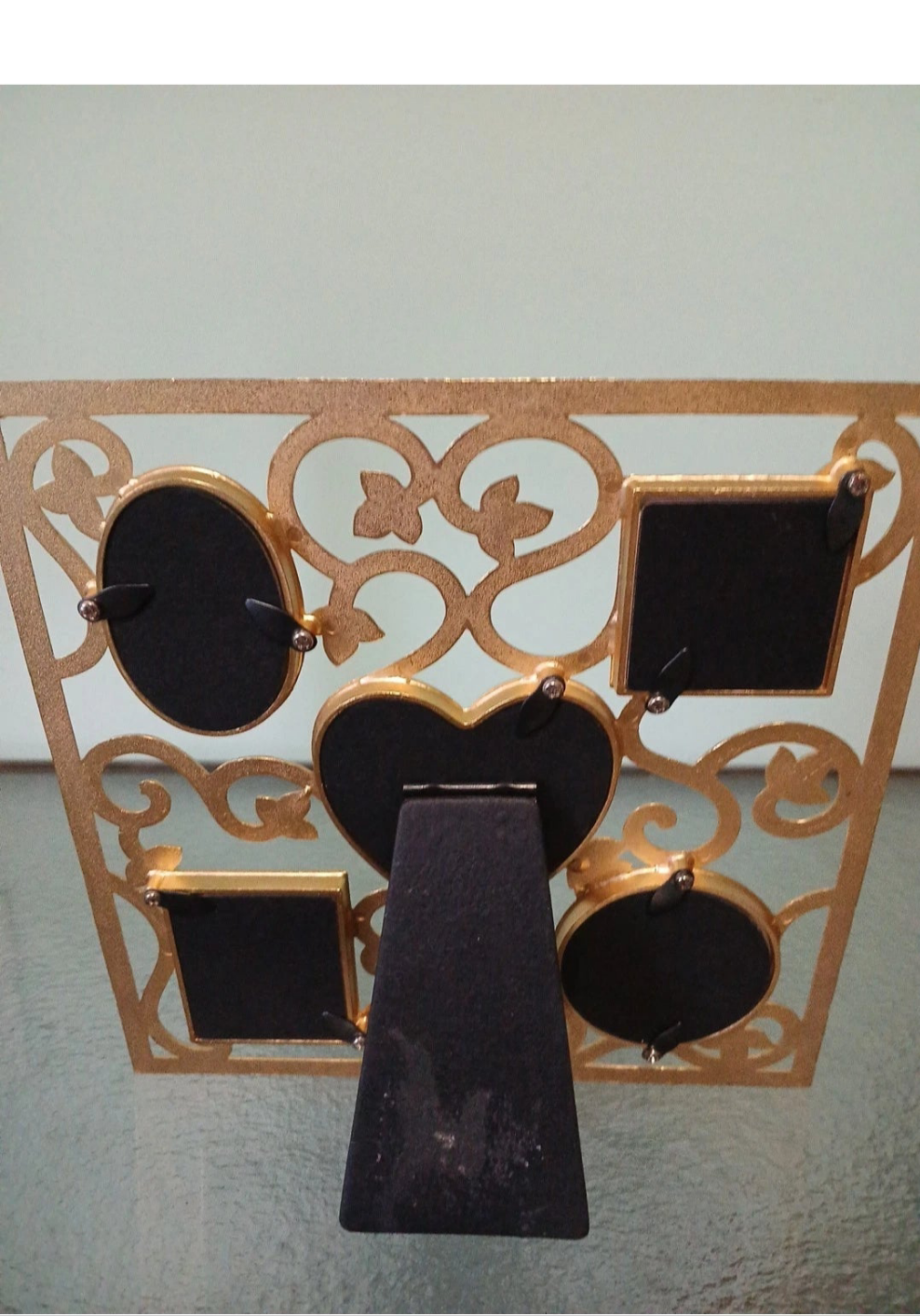 Gold Painted Picture Frame with 5 Small Inserts