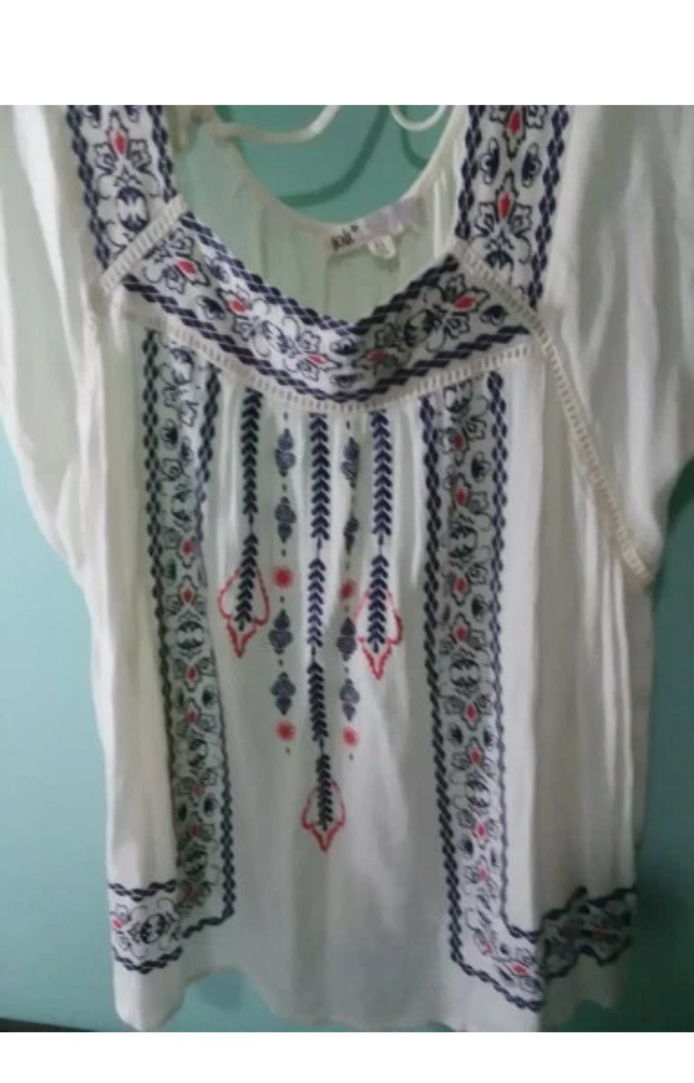 Embroidered Ladies Blouse XL Country Girl Style