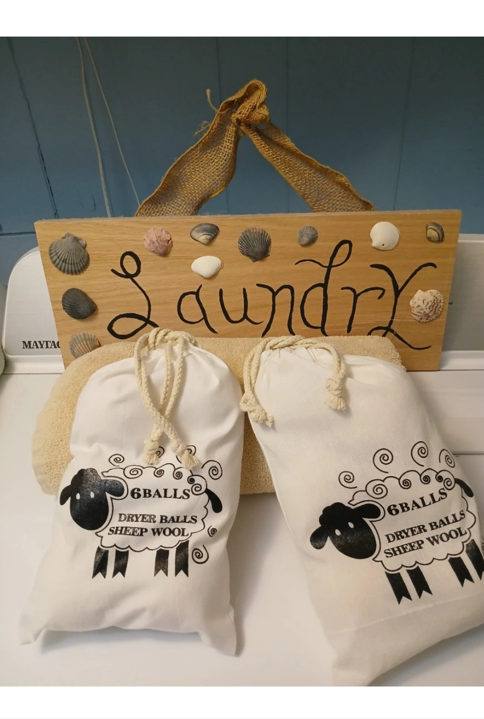 Organic Lambs Wool Dryer Balls - XL (6 Pack)