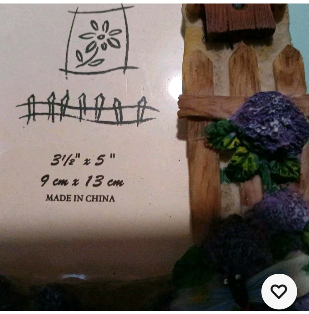 Themed Picture Frame for Bird Watchers & Flower Gardeners