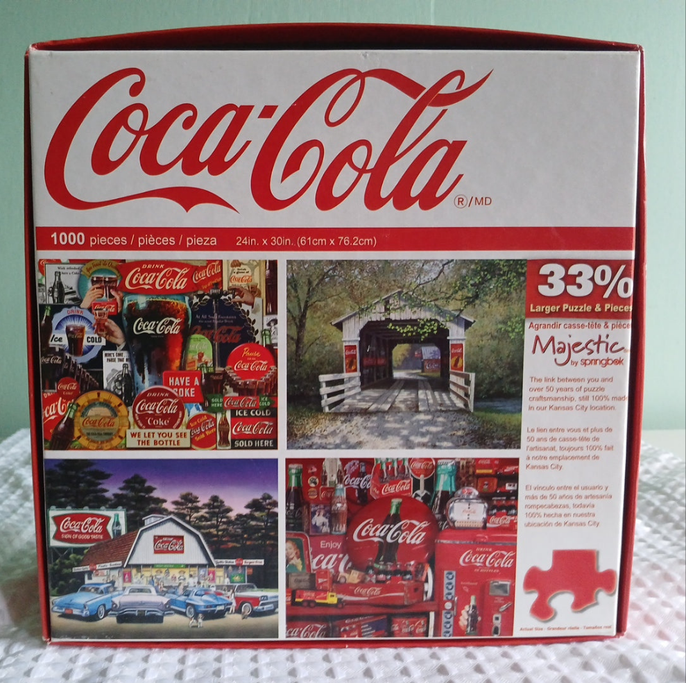 1000 piece Coca-Cola memory jigsaw puzzle