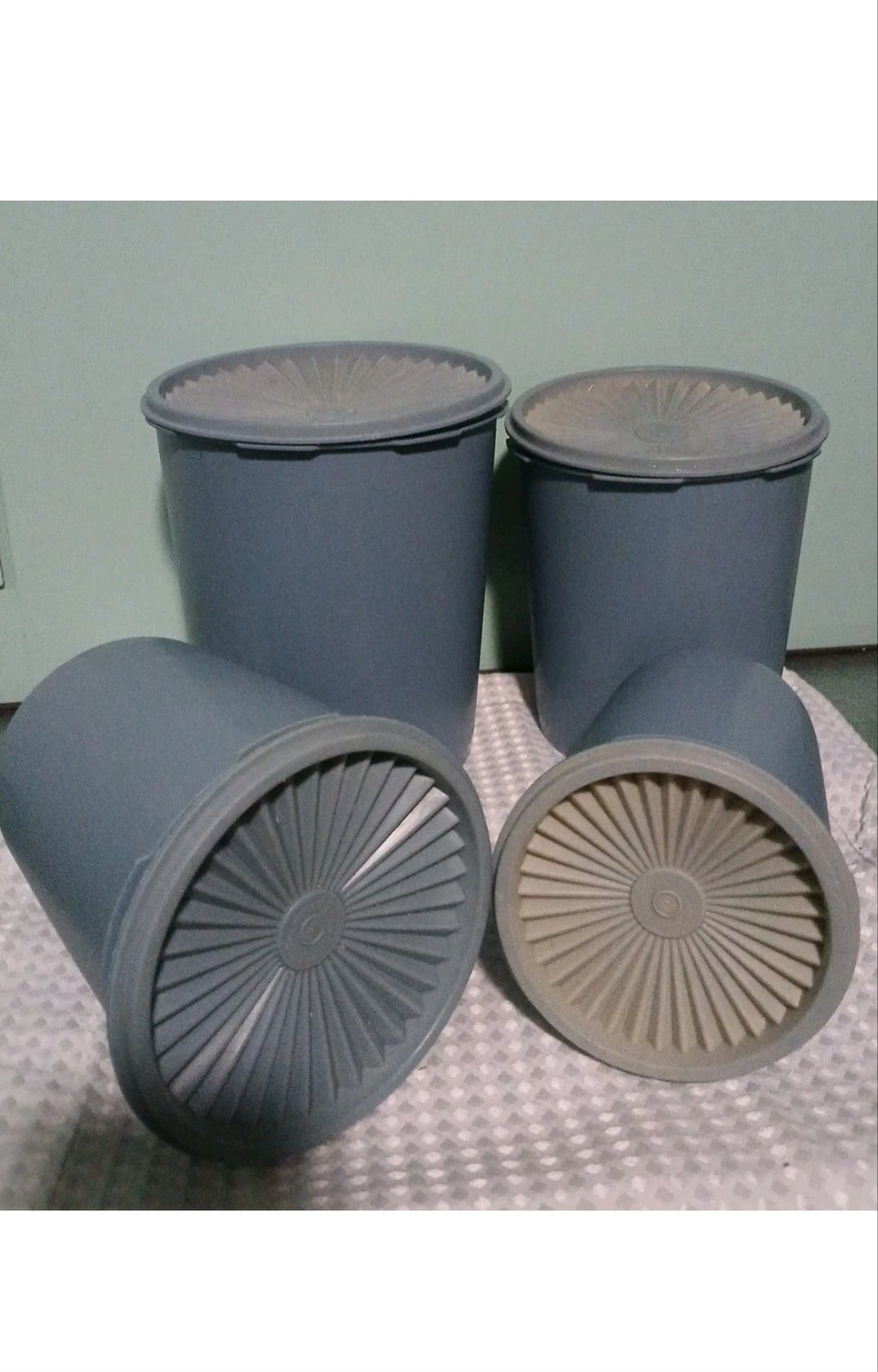 Vintage Tupperware Nesting Canisters Set of 4