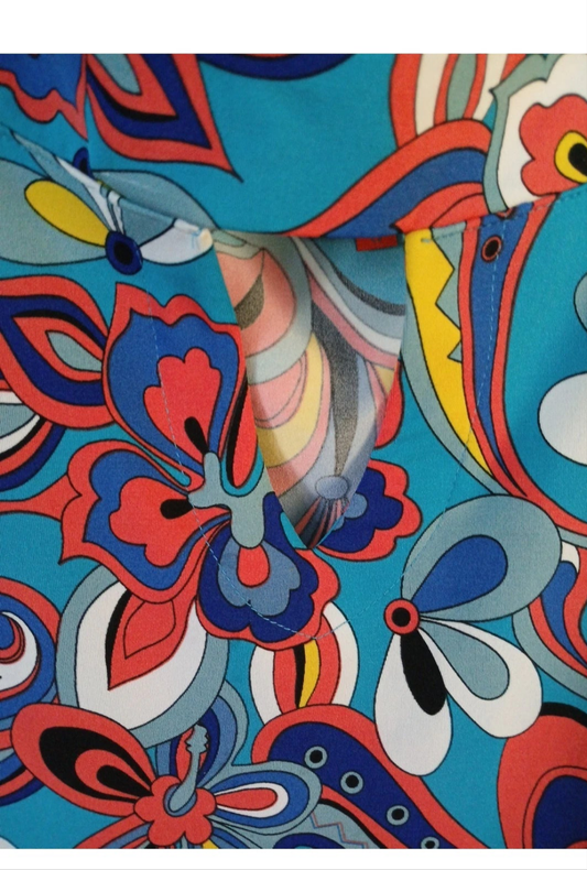 Tracy Negoshian Womens Turquoise Midi Dress sz small