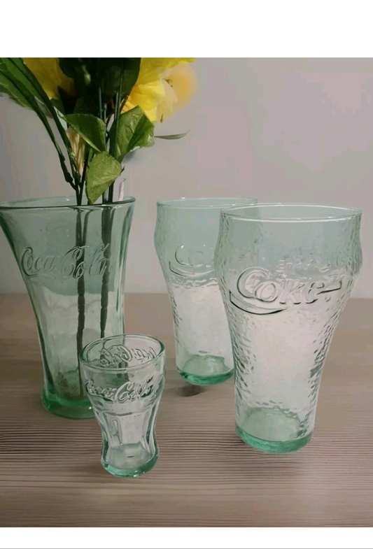 Vtg Coca-Cola Soda Glasses - Lot of 4