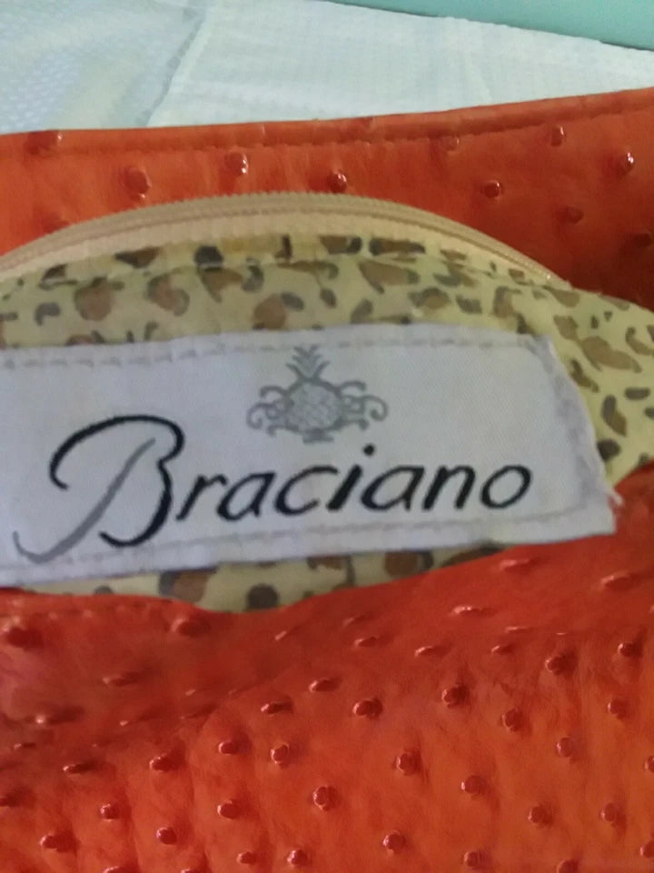 Braciano Orange Ladies Handbag