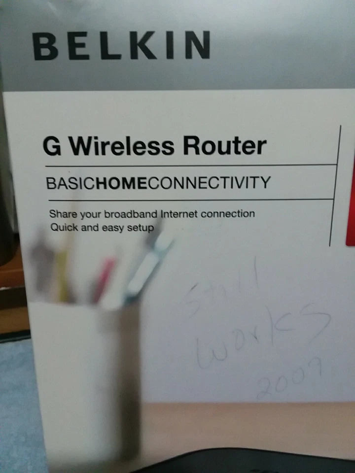 Belkin G WIRELESS  ROUTER In Box  Simple Setup With Instructions