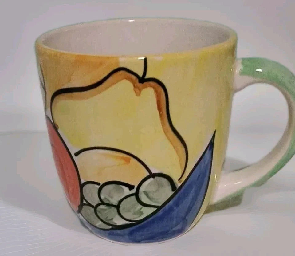 Coffee Mug Fruit Design by Bella Ceramica