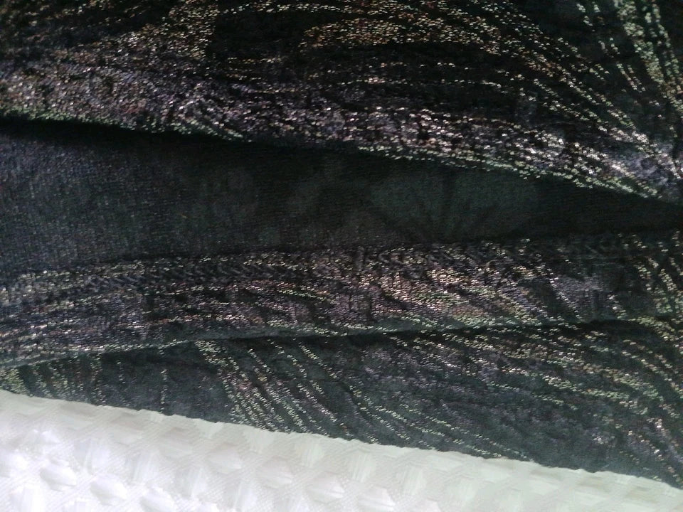 LuLaRoe Fitted short Cassie Skirt - Black Glitter M