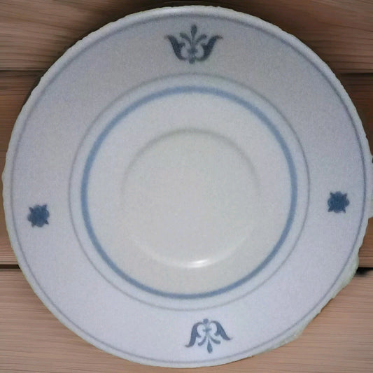 Vntg Noritake Progression China Saucer - Blue Haven