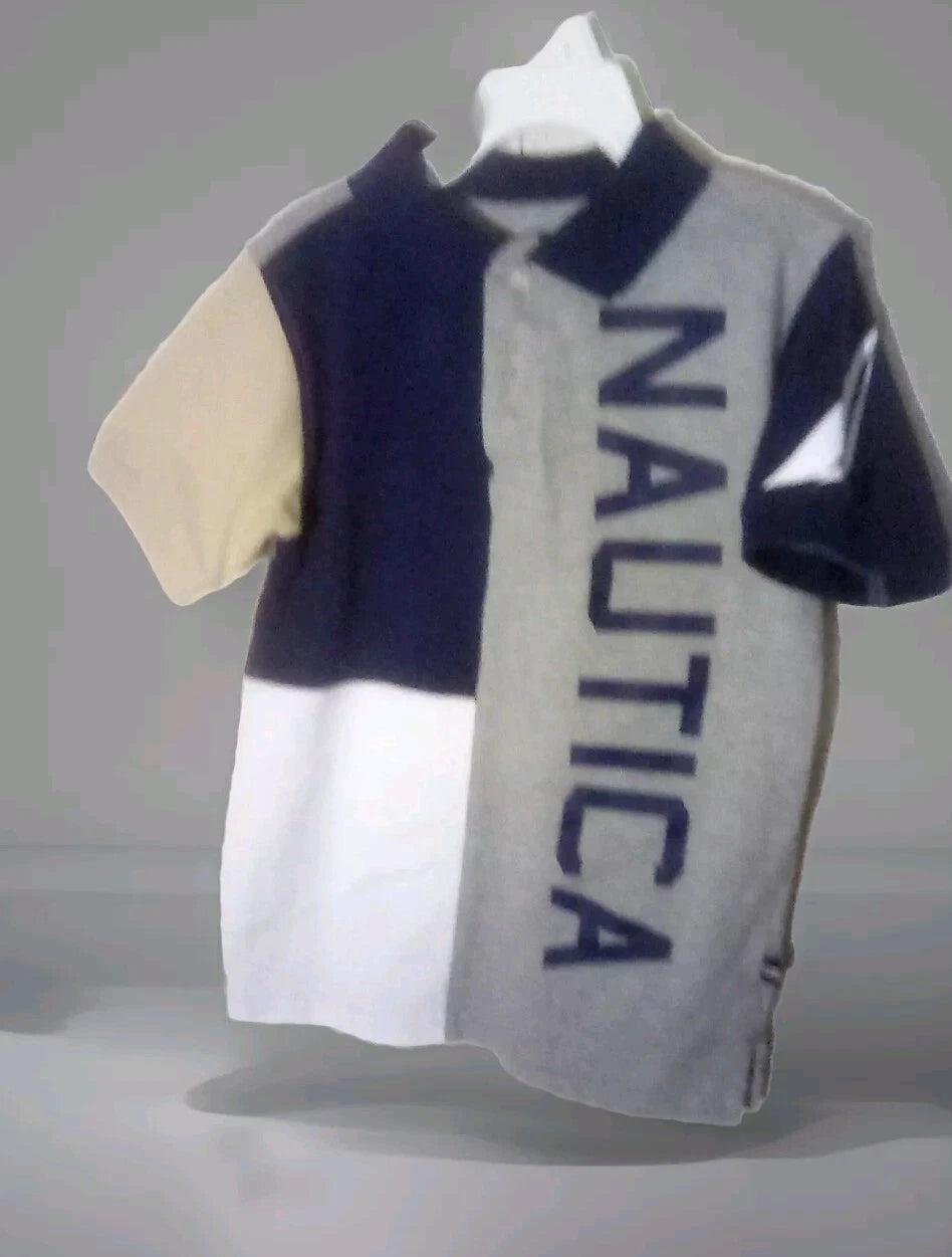 Nautica Boys Shirt Polo - All Over Print sz 5T