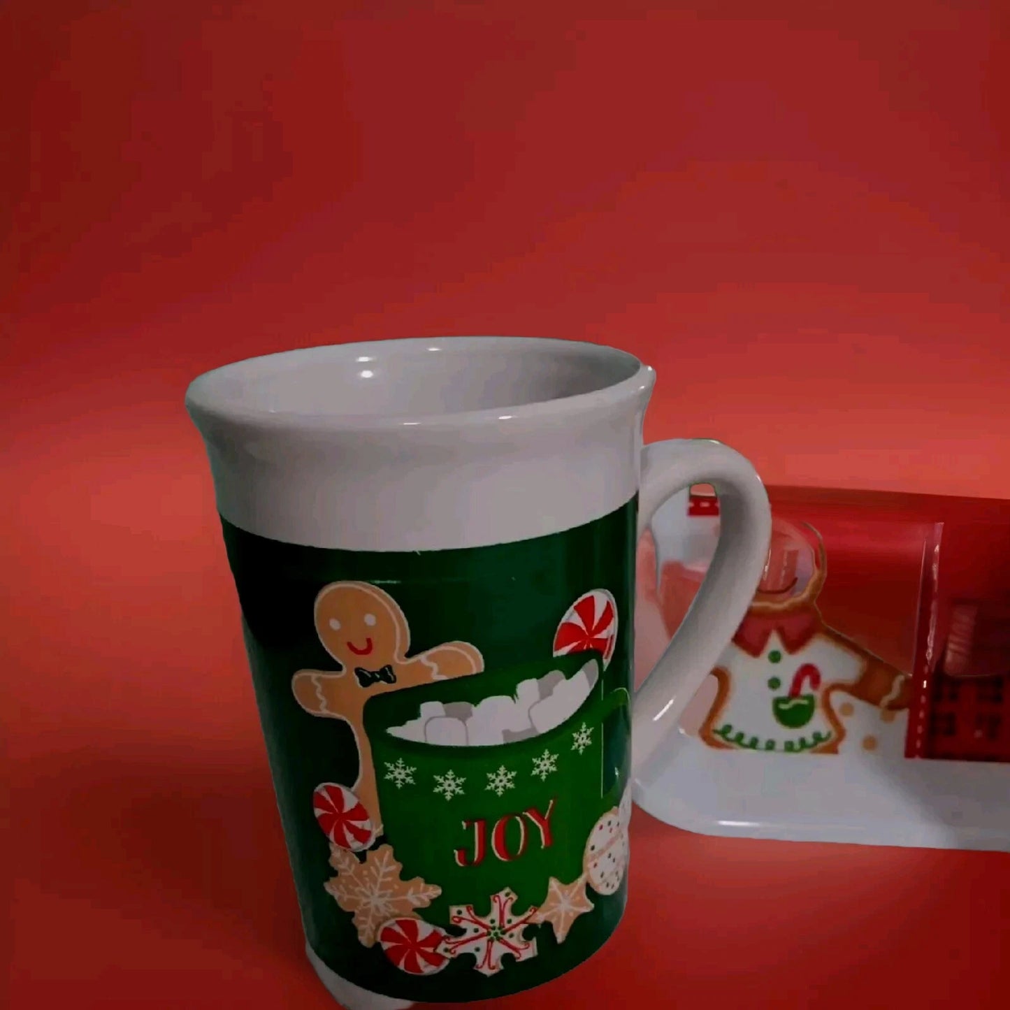 Santa's Cookie Tray ROYAL Norfolk Christmas Mug Set