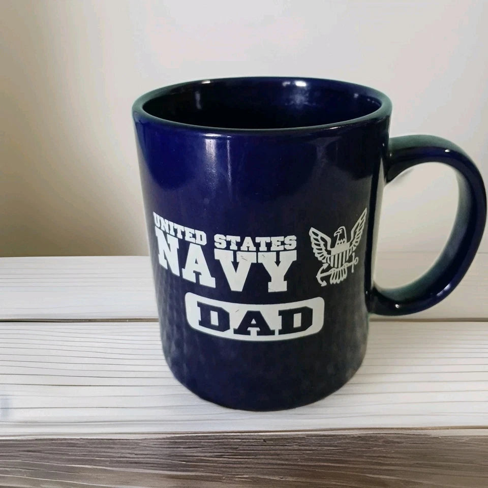 USA NAVY DAD Coffee Cup - Cobalt Blue