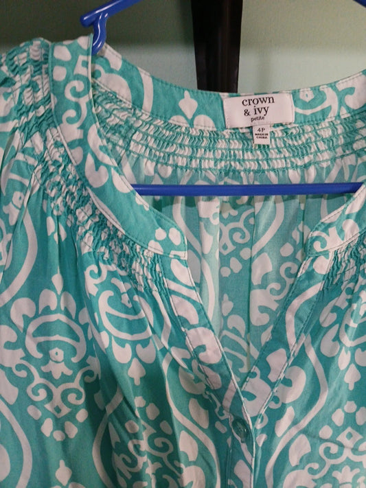 Crown & Ivy Sea Foam Green Dress