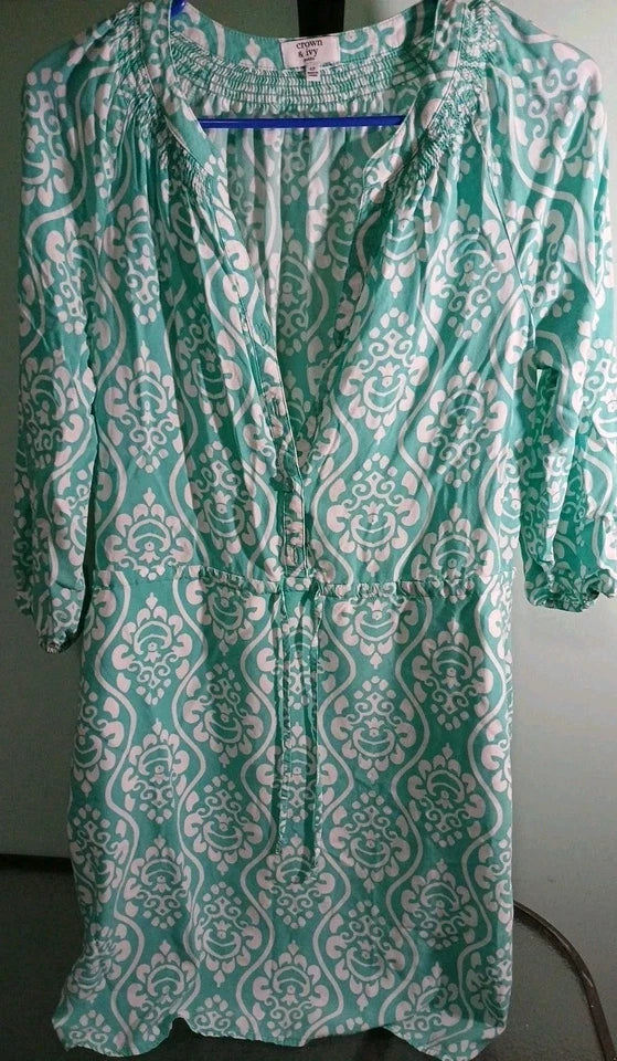 Crown & Ivy Sea Foam Green Dress