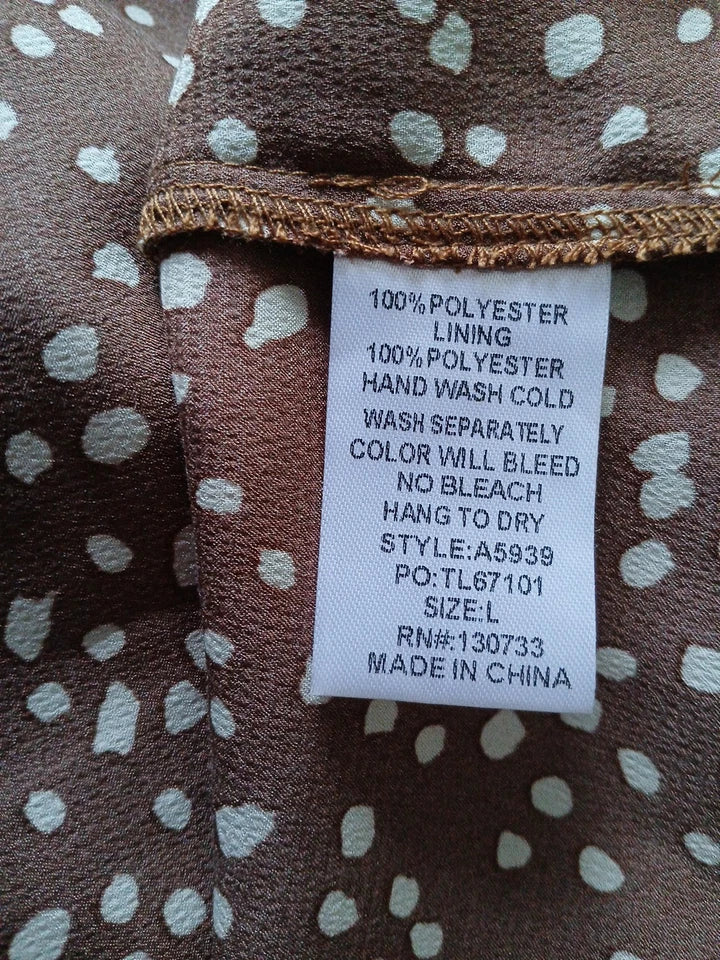 UMGEE Ladis mini dress Baby Doll Style. Sz L 3/4 Slv Pullover & Above the Knee