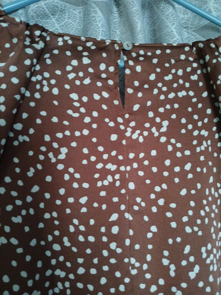 UMGEE Ladis mini dress Baby Doll Style. Sz L 3/4 Slv Pullover & Above the Knee