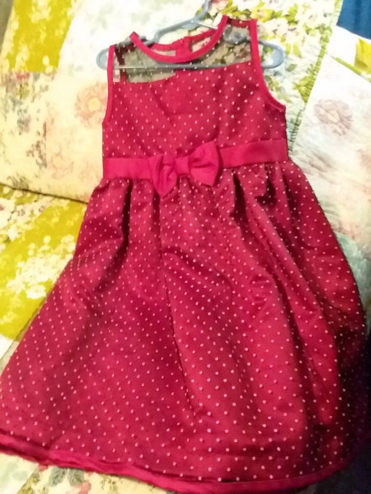 Penelope Mack Girls Red Tutu Polkadot Dress - Size 6