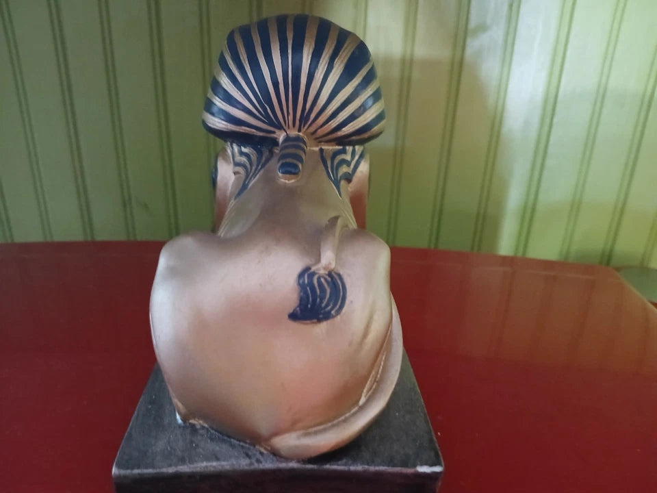 Egyptian Sphinx 3in Statue - Gold & Blue