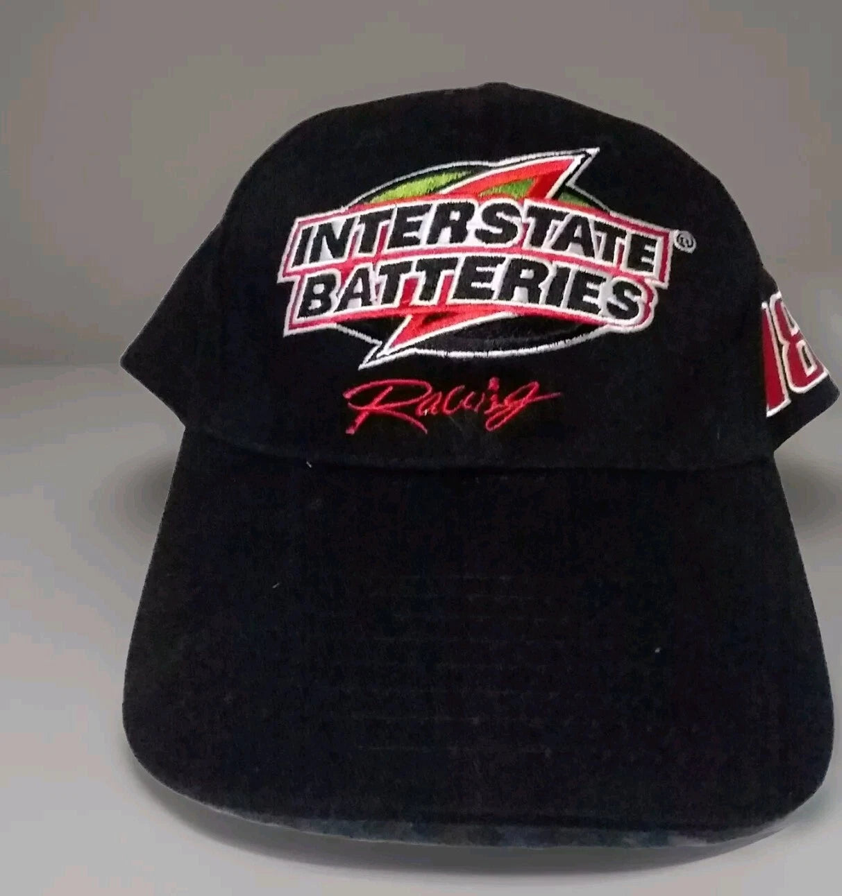 #18 Race Car Hat Interstate  Batteries Racing Sponsor.