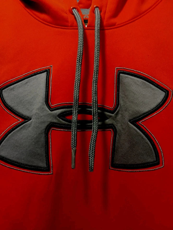 under Armour  mens Hoodie Big Logo : Storm Sweat Shirt sz small burnt orange