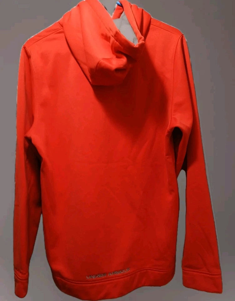 under Armour  mens Hoodie Big Logo : Storm Sweat Shirt sz small burnt orange