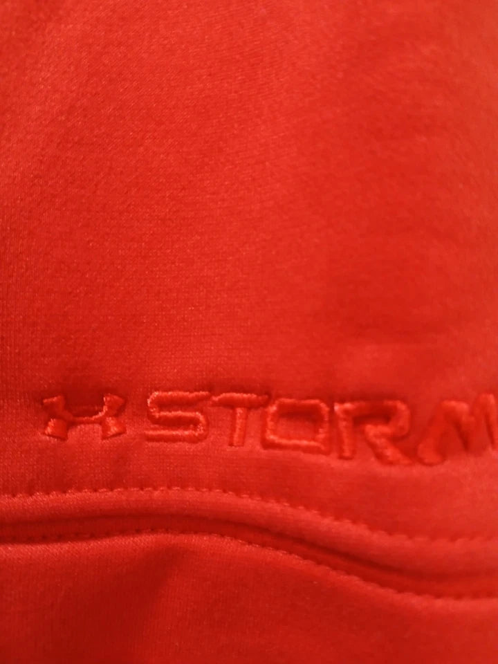 under Armour  mens Hoodie Big Logo : Storm Sweat Shirt sz small burnt orange