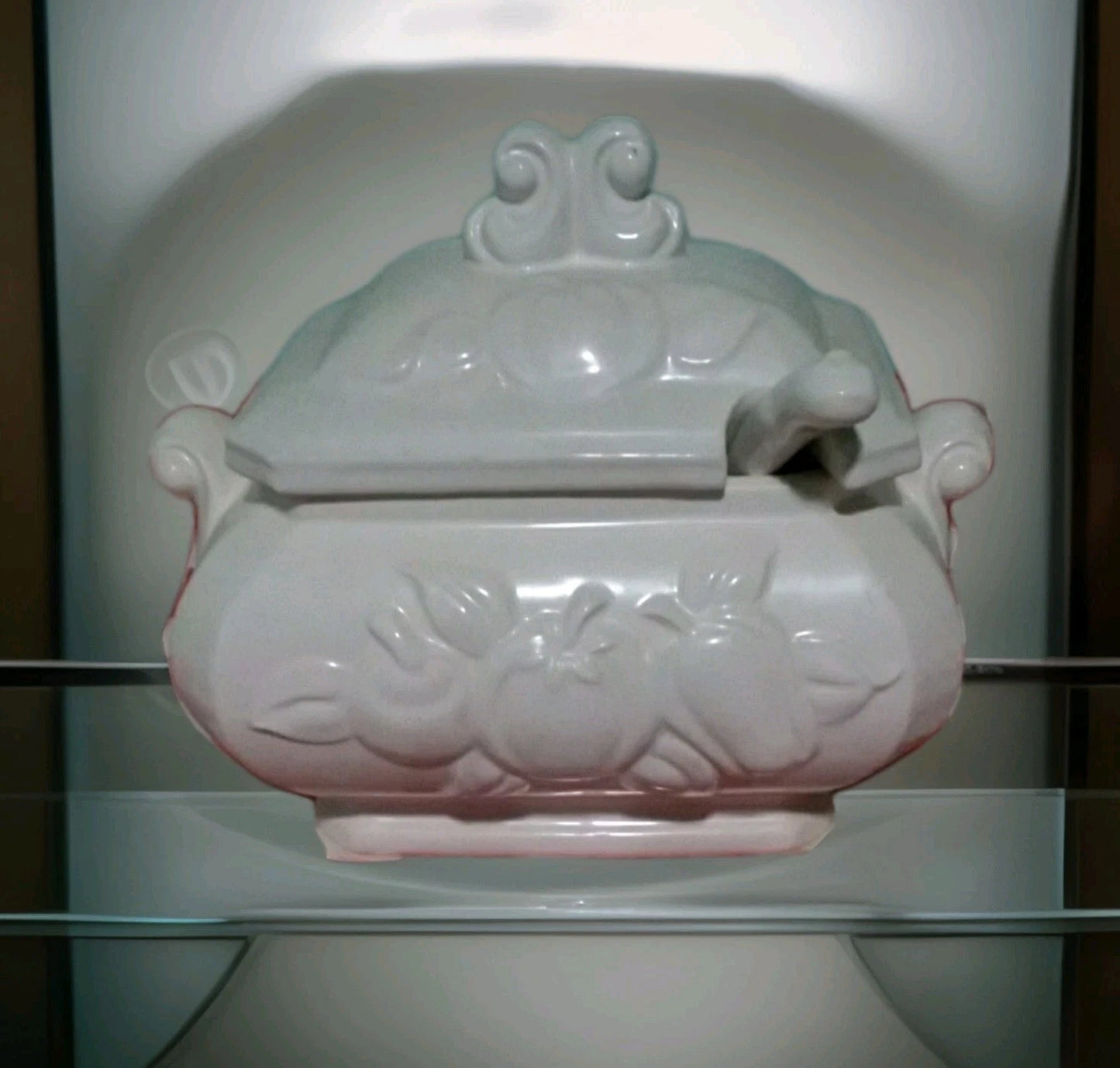 Vintage Japanese White Ceramic Tureen