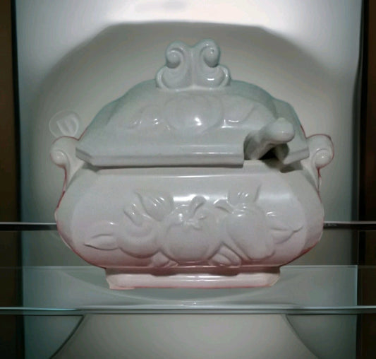 Vintage Japanese White Ceramic Tureen