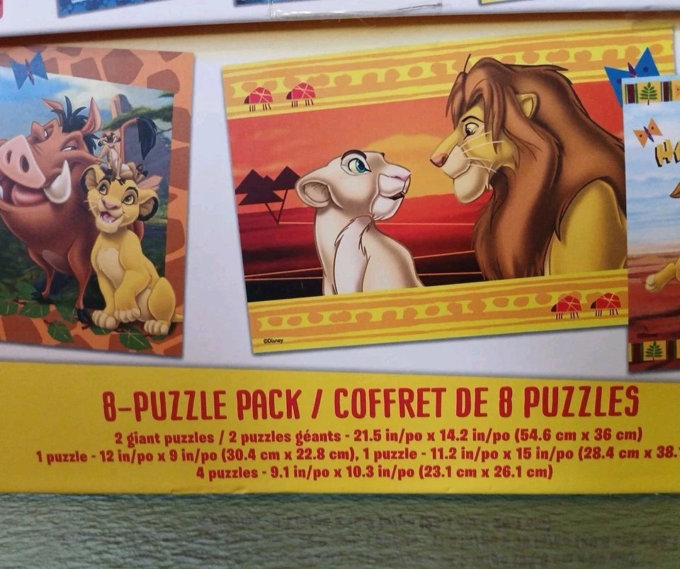 Disney The Lion King 8 Puzzle Pack By Cardinal