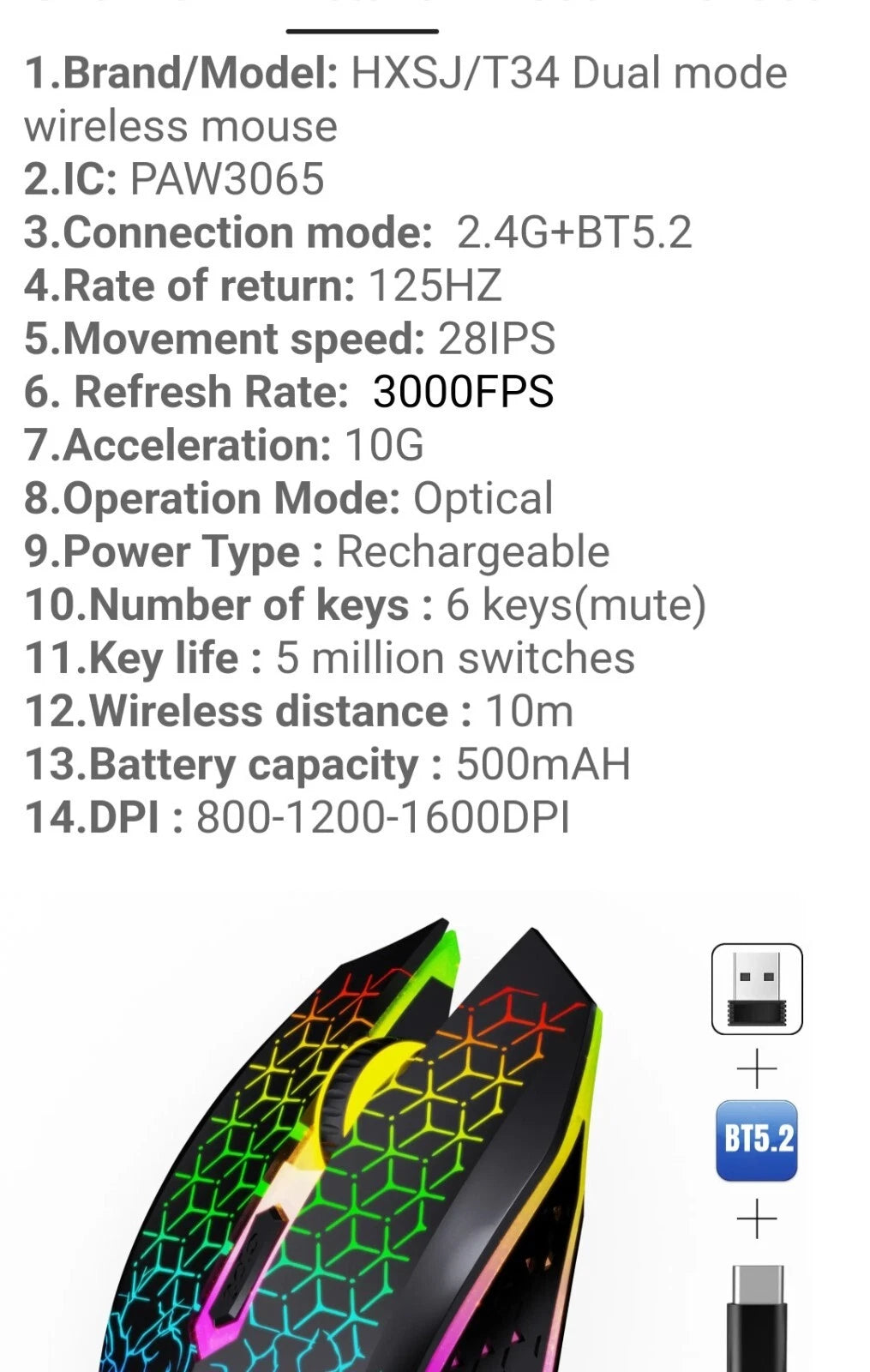 New Wireless Gaming Mouse - Scorpion Hyper Speed