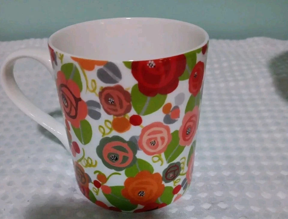 Queens Rose Floral Romance Coffee Cup