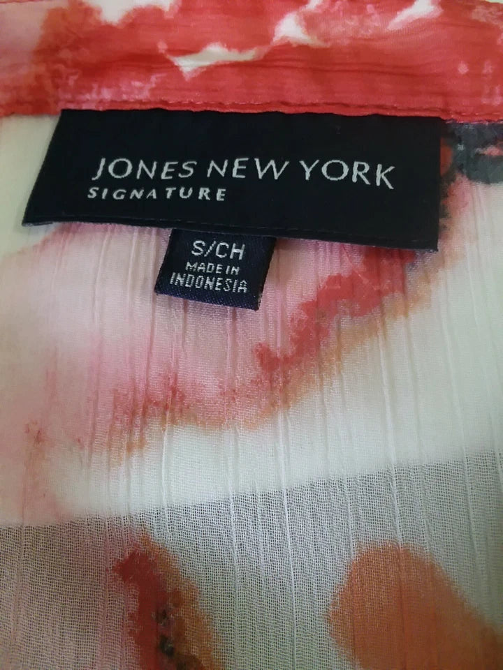 Jones New York Signature Floral Top Blouse