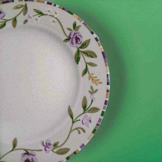 Vintage Laura Ashley LIFESTLES Dinner plates Lot of 2 "Grapefields" #MMIV