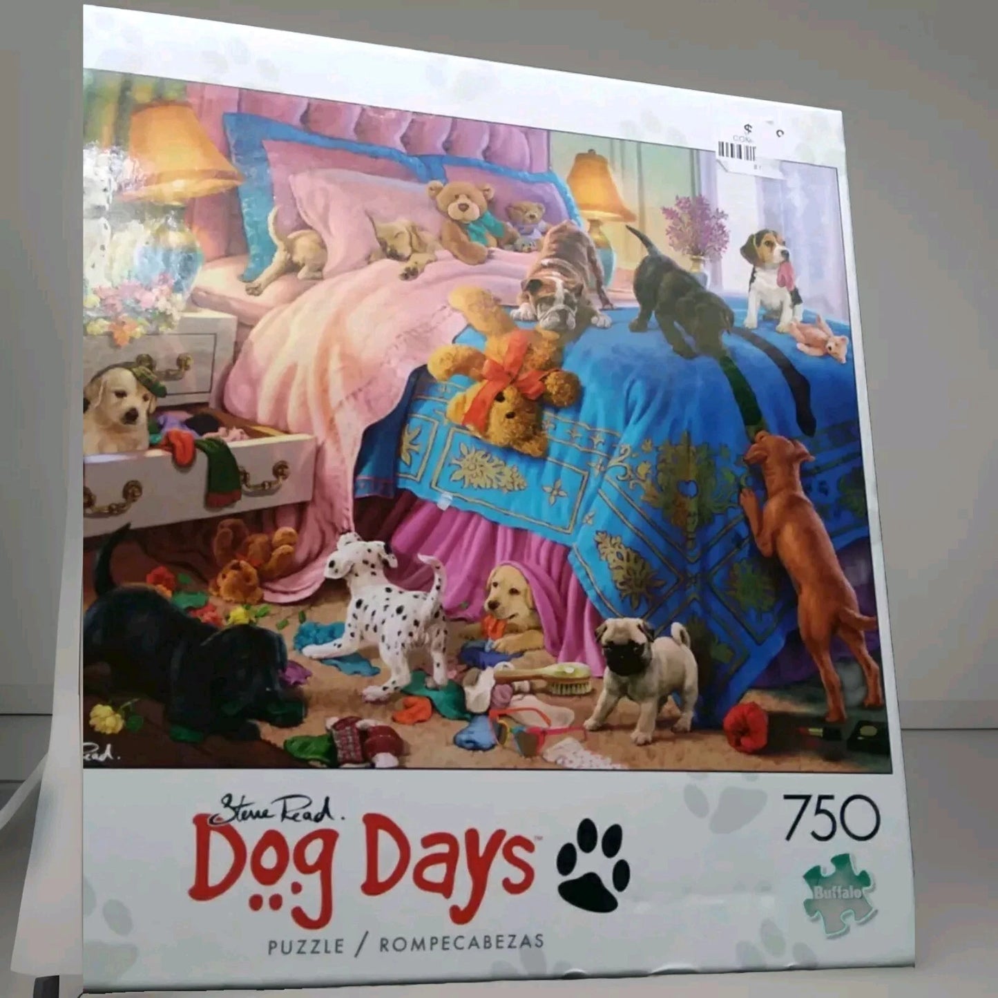 BUFFALO DOG DAYS Steve Read Jigsaw Puzzle, Messy Pups 750 Pieces