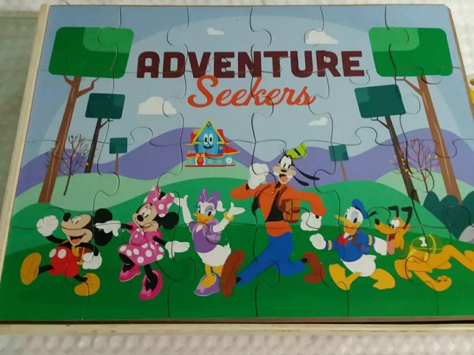 Disney JR Mickey Mouse Fun House - Set of 5 Wooden Puzzles