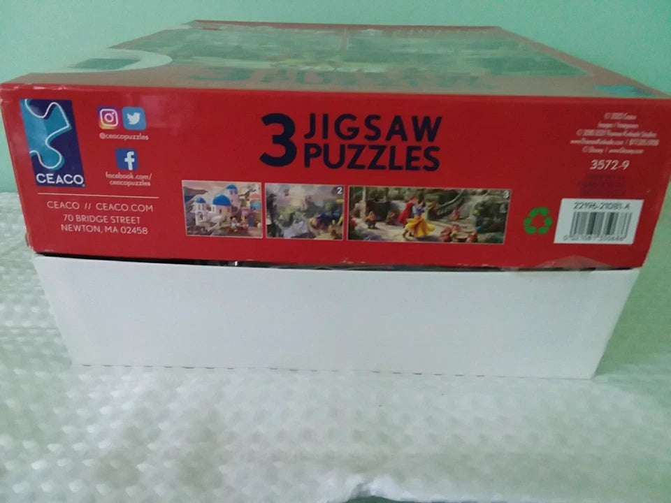 3 In 1 jigsaw puzzle  Disney Princess / Ceaco/Thomas Kinkade Studios /